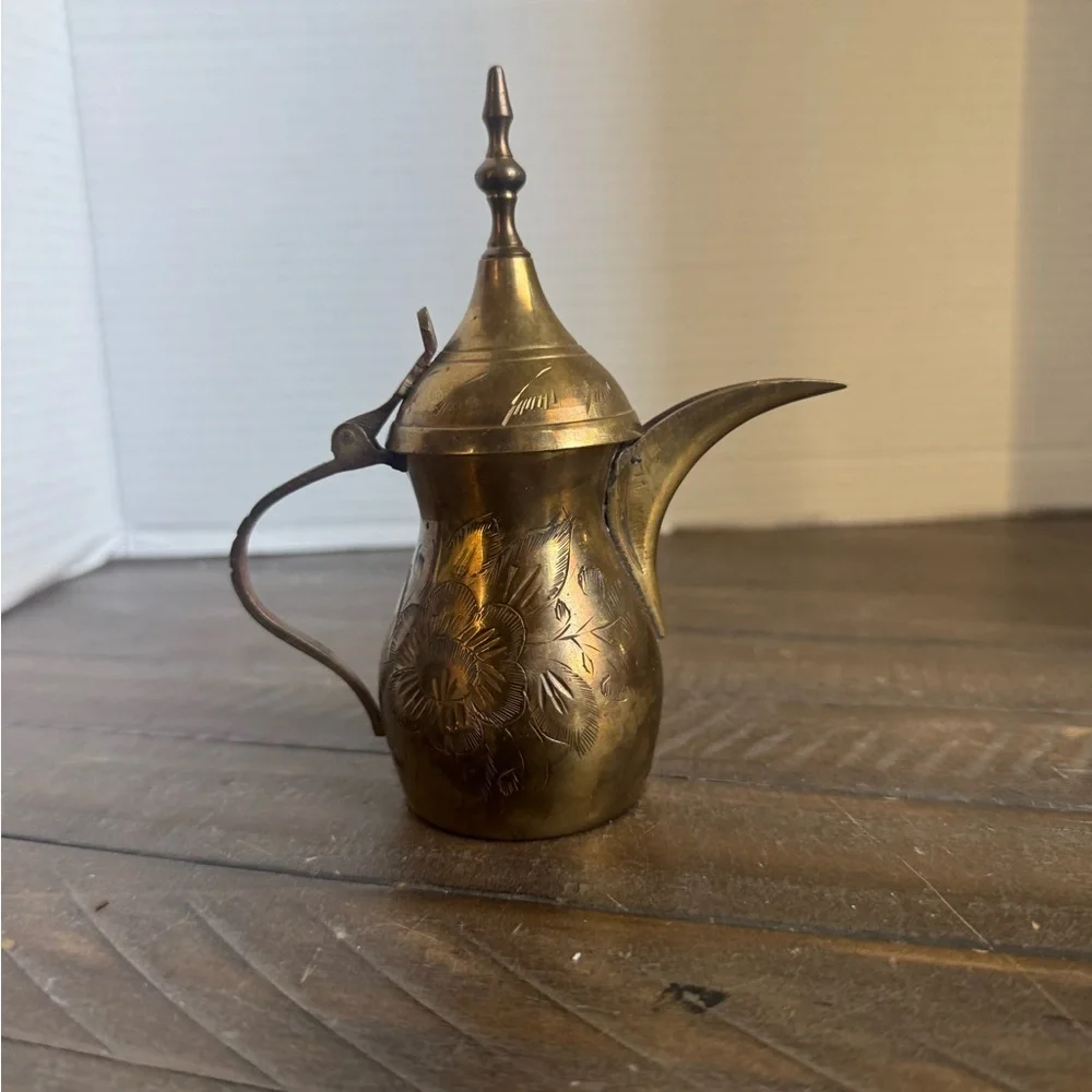 Middle Eastern Brass Coffee Pot